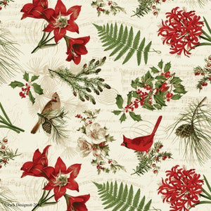 Nature Sings Cardinal Napkin