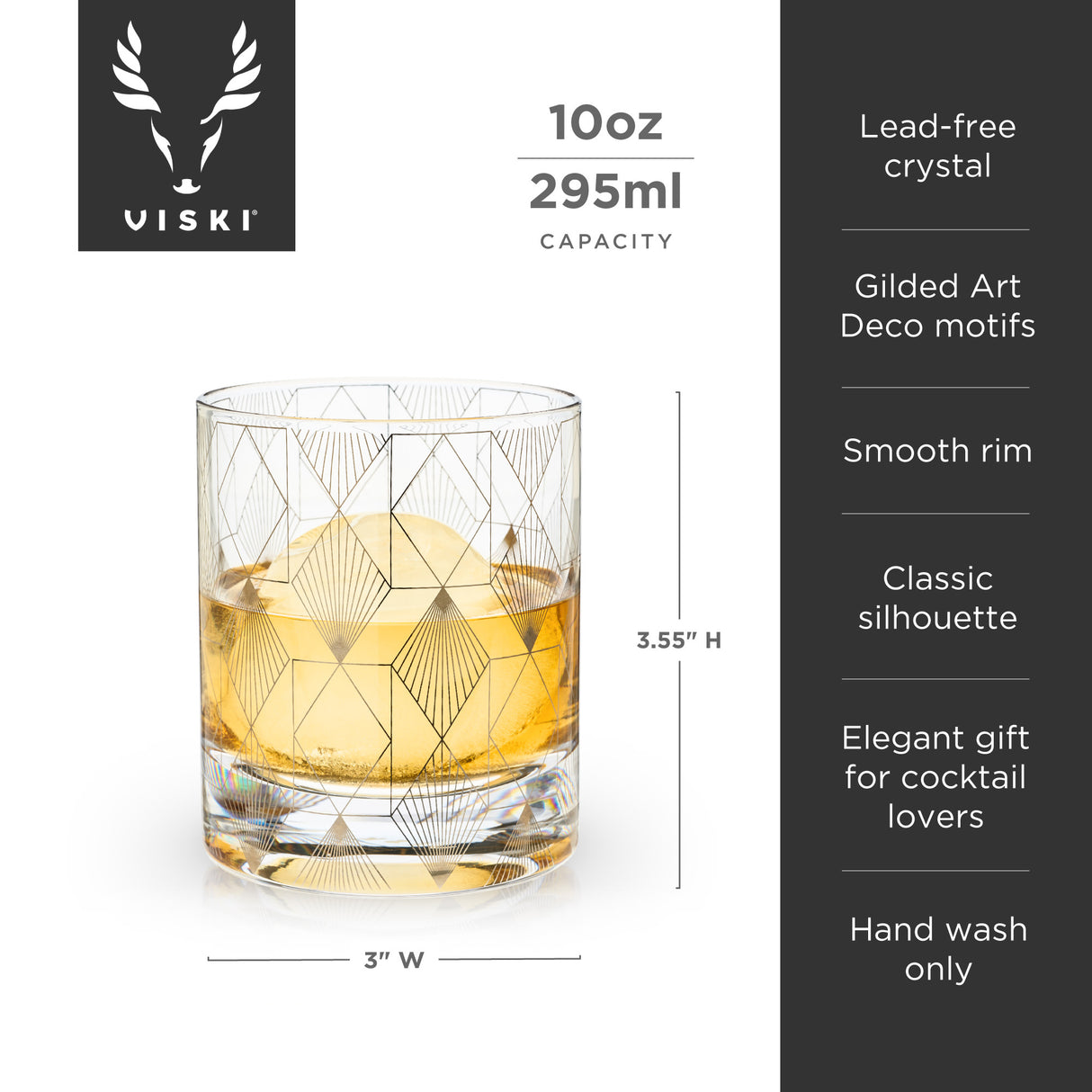 Metropolis deco tumbler by viski®