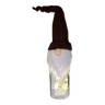 Lighted Bottle with Fabric Gnome -