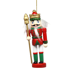 Wood Nutcracker Ornament - King