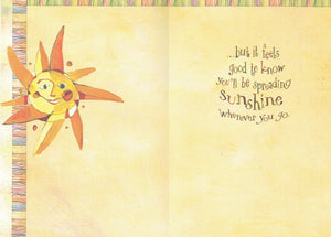 Spread Sunshine  - Goodbye  Card