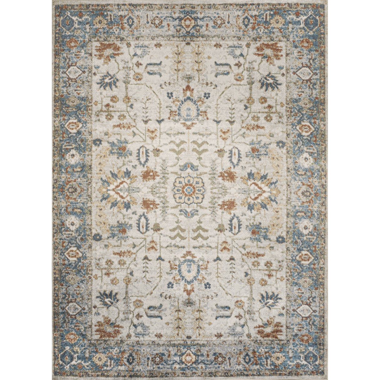Hiero Persian Border Low - Pile Machine - Washable Area Rug - Tuesday Morning - Area Rugs