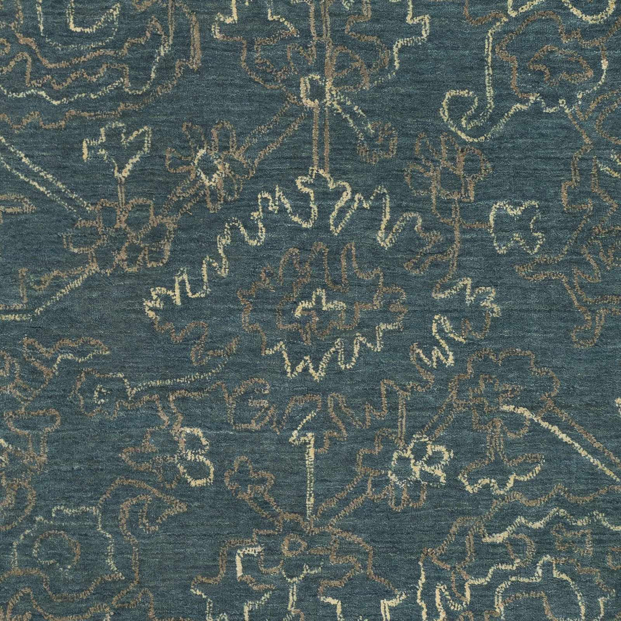 Hinkle Teal Premium Wool Carpet - Clearance