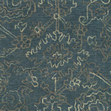 Hinkle Teal Premium Wool Carpet - Clearance