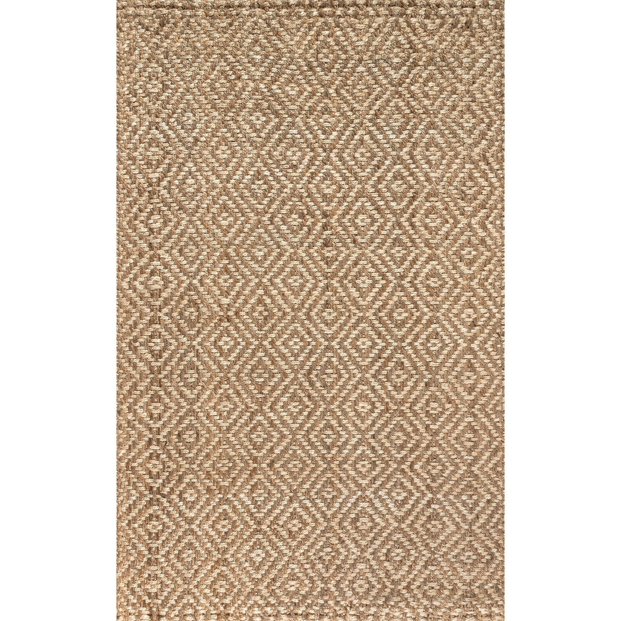 Hira Hand Woven Diamond Chunky Jute Area Rug - Tuesday Morning - Area Rugs