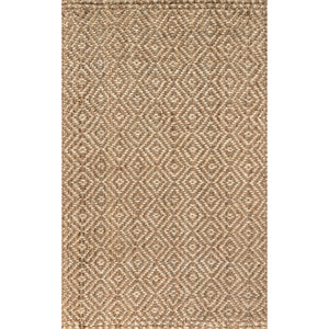 Hira Hand Woven Diamond Chunky Jute Area Rug - Tuesday Morning - Area Rugs