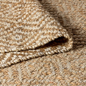 Hira Hand Woven Diamond Chunky Jute Runner Rug - Tuesday Morning - Runner Rugs