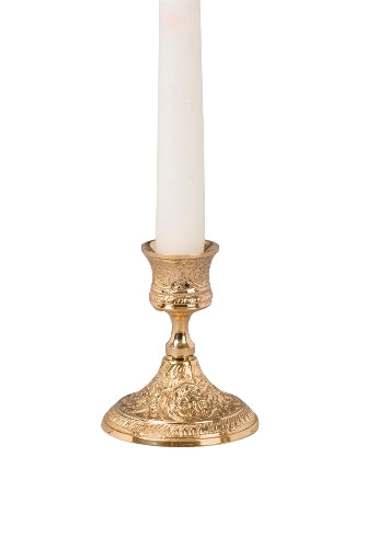 Ornate Brass Taper Holder