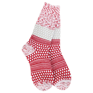 Holiday Gallery Textured Crew - Peppermint