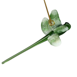 Egyptian Glass Dragonfly Ornament - Green