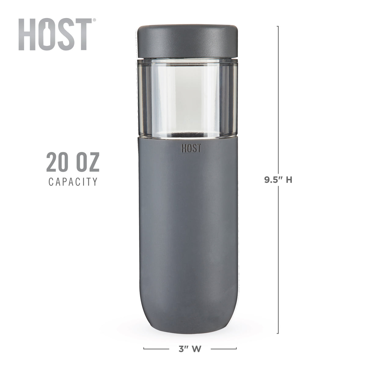 Freeze™ bottle in gray by host®