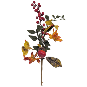 13 inch Faux Harvest Floral Pick With Berries