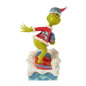 Grinch Snowboarding