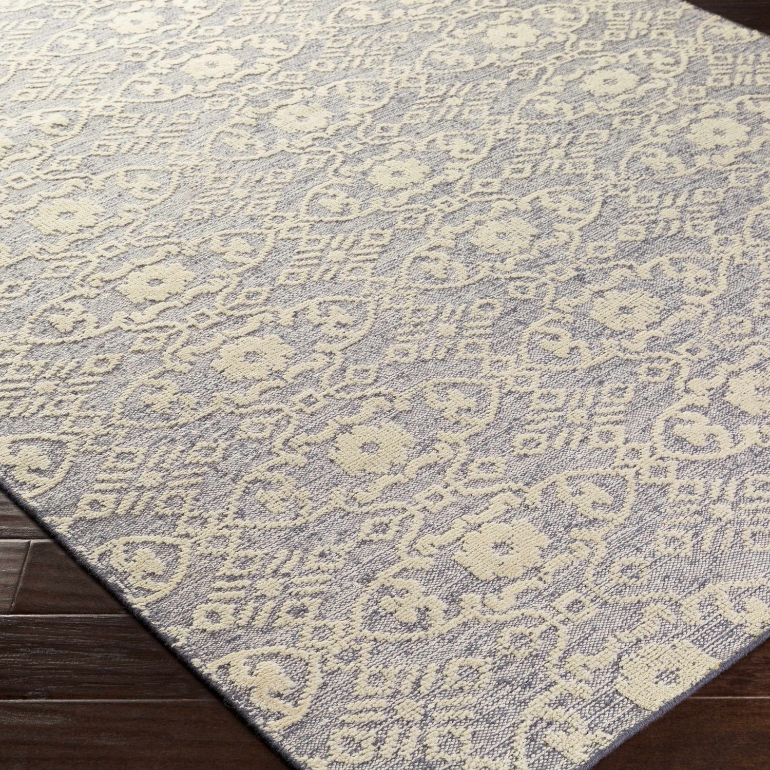 Hoisington Ivory Patterned Wool Rug - Clearance