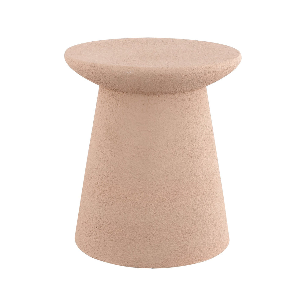 Hollie minimalist modern drum indoor/outdoor accent table pedestal - Tuesday Morning - Outdoor Tables