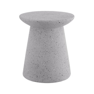Hollie minimalist modern drum indoor/outdoor accent table pedestal - Tuesday Morning - Outdoor Tables