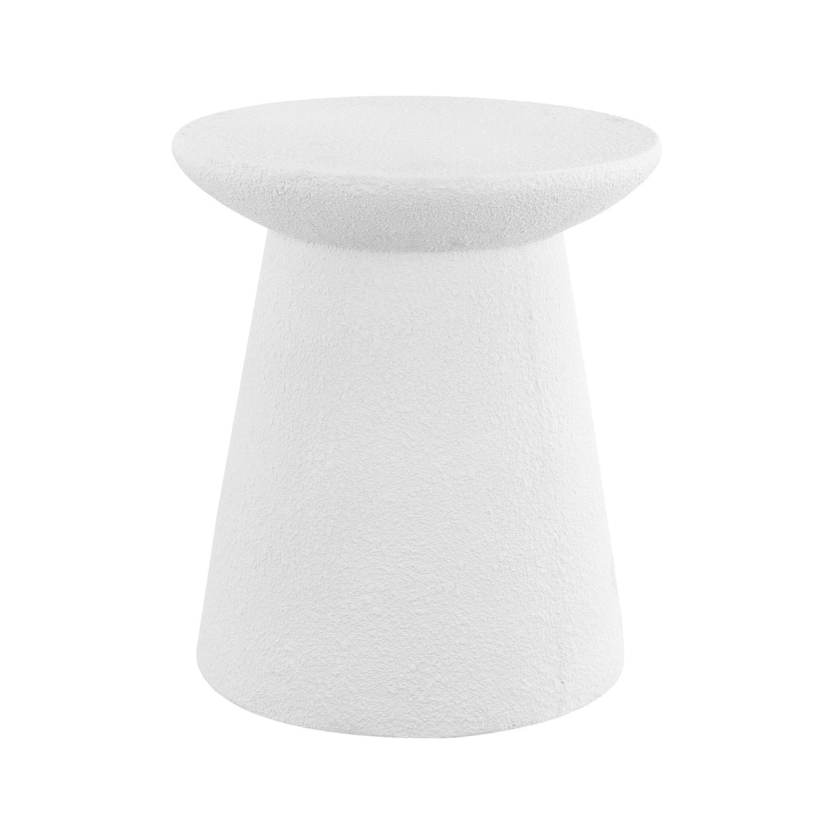 Hollie minimalist modern drum indoor/outdoor accent table pedestal - Tuesday Morning - Outdoor Tables