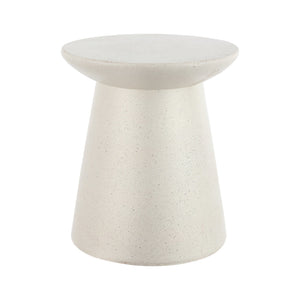 Hollie minimalist modern drum indoor/outdoor accent table pedestal - Tuesday Morning - Outdoor Tables