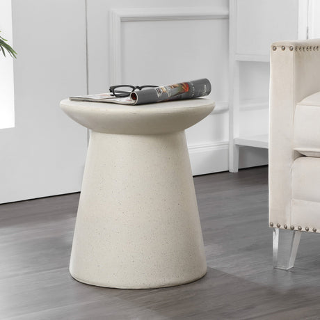 Hollie-minimalist-modern-drum-indoor/outdoor-accent-table-pedestal-Outdoor-Tables