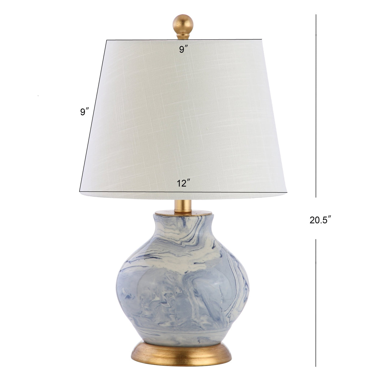 Holly marbleized ceramic led table lamp - Tuesday Morning - Table Lamps