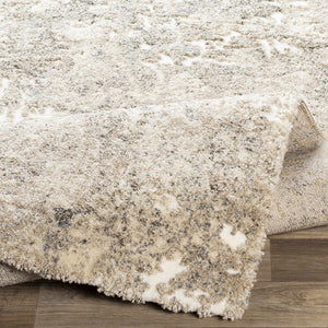 Holtsville Abstract Ivory Thick  Rug