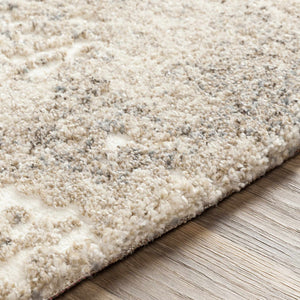 Holtsville Abstract Ivory Thick  Rug