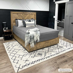 Elyes Beige Washable Area Rug - Clearance