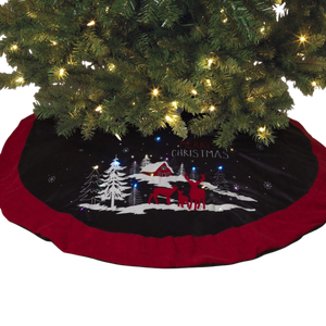 Glowing Winter Wonderland Tree Skirt