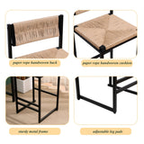 Honey Bar Stools Set of 2 Paper Rope Weave Dining Chairs (Honey) - Tuesday Morning - Table & Bar Stools