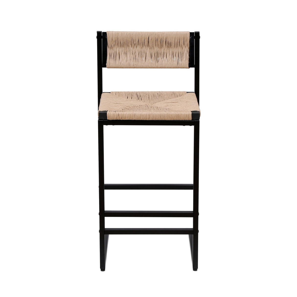 Honey Bar Stools Set of 2 Paper Rope Weave Dining Chairs (Honey) - Tuesday Morning - Table & Bar Stools