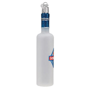 Vodka Bottle Glass Ornament