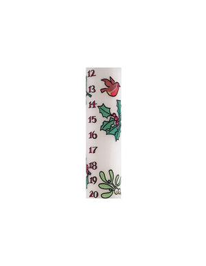 Advent Taper Candle - Holly and the Ivy