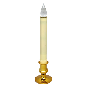 Newport LED Window Candle - Dixie - Brass with Sensor