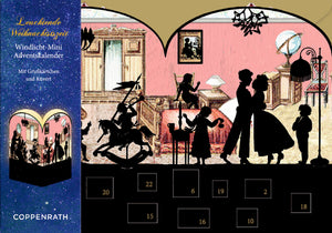 Christmas Morning Silhouette Advent Lantern Card With Envelope