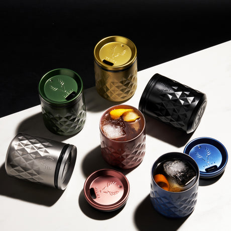 Paragon stainless steel rocks tumbler in green viski®