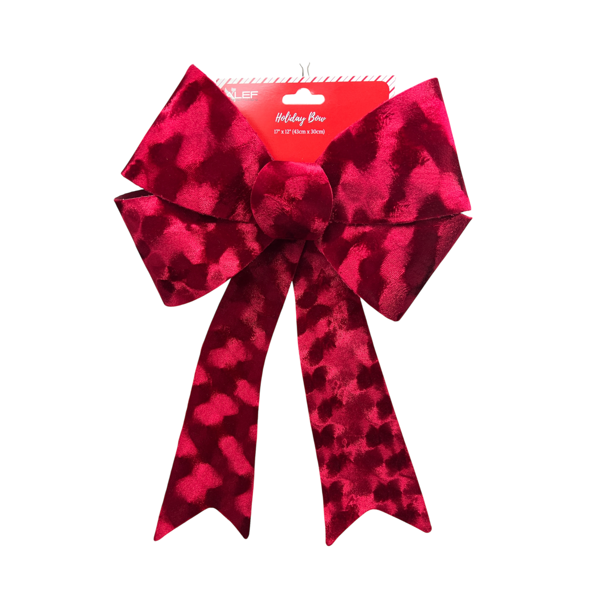 Luxury Deep Red Velour Bow
