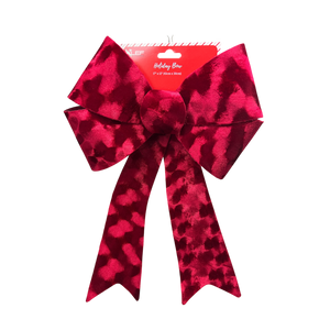 Luxury Deep Red Velour Bow