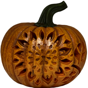 Pumpkin B/O Lighted Resin Cutout