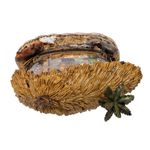 8-Inch Lighted Nativity Scene with Spinning Glitter Water