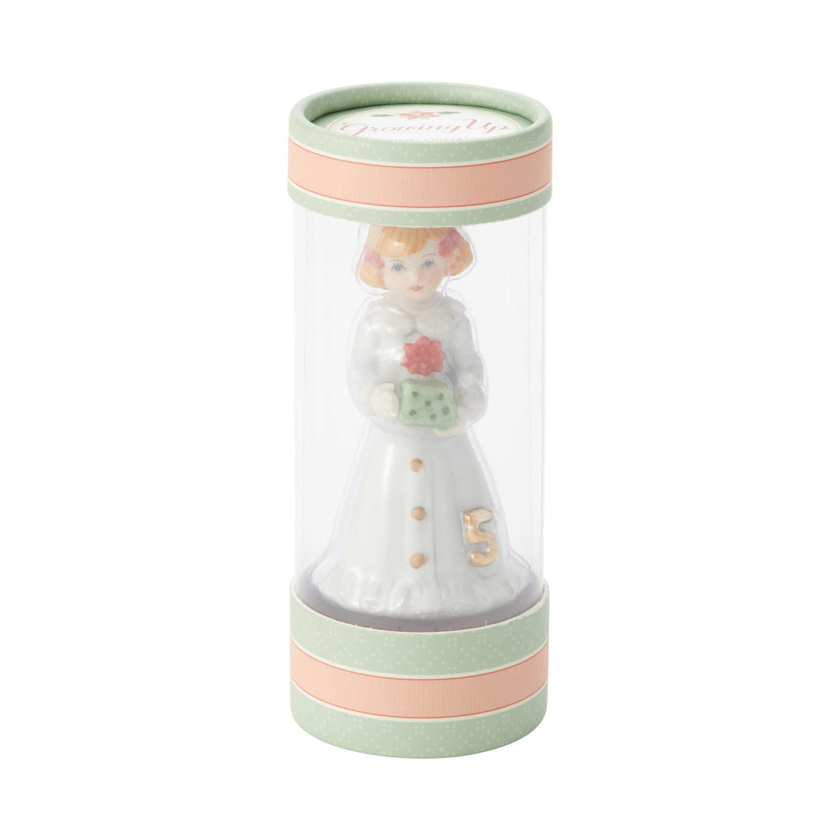 Growing Up Girl Ornament - Brunette Babies 1st
