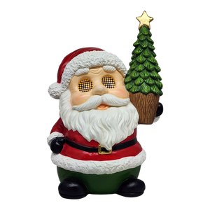 Jolly Santa with Moving Eyes and Christmas Tree