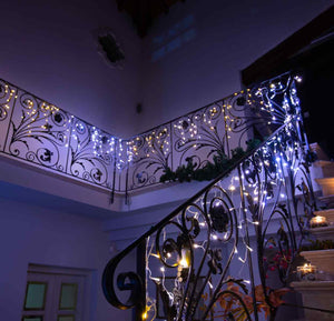 Twinkly 190-Light AWW LED Icicle Light Set (Generation II)