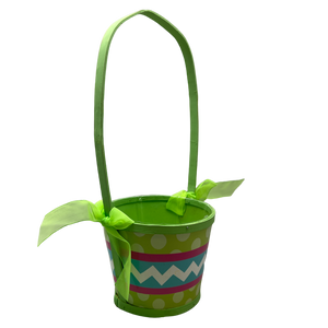 Basket Chevron/Dots Green - Green