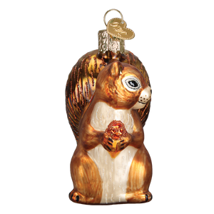 Squirrel Glass Ornaent