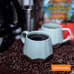 Homvare Porcelain Coffee Mug, Tea Cup for Office and Home Suitable for Both Hot and Cold Beverage