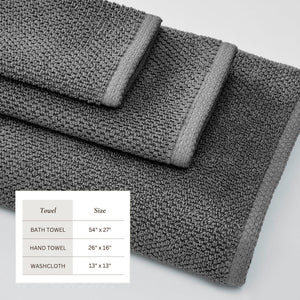Cotton Textured Bath Towel Set - Acacia Collection