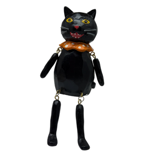 Halloween Black Cat Shelf Sitter