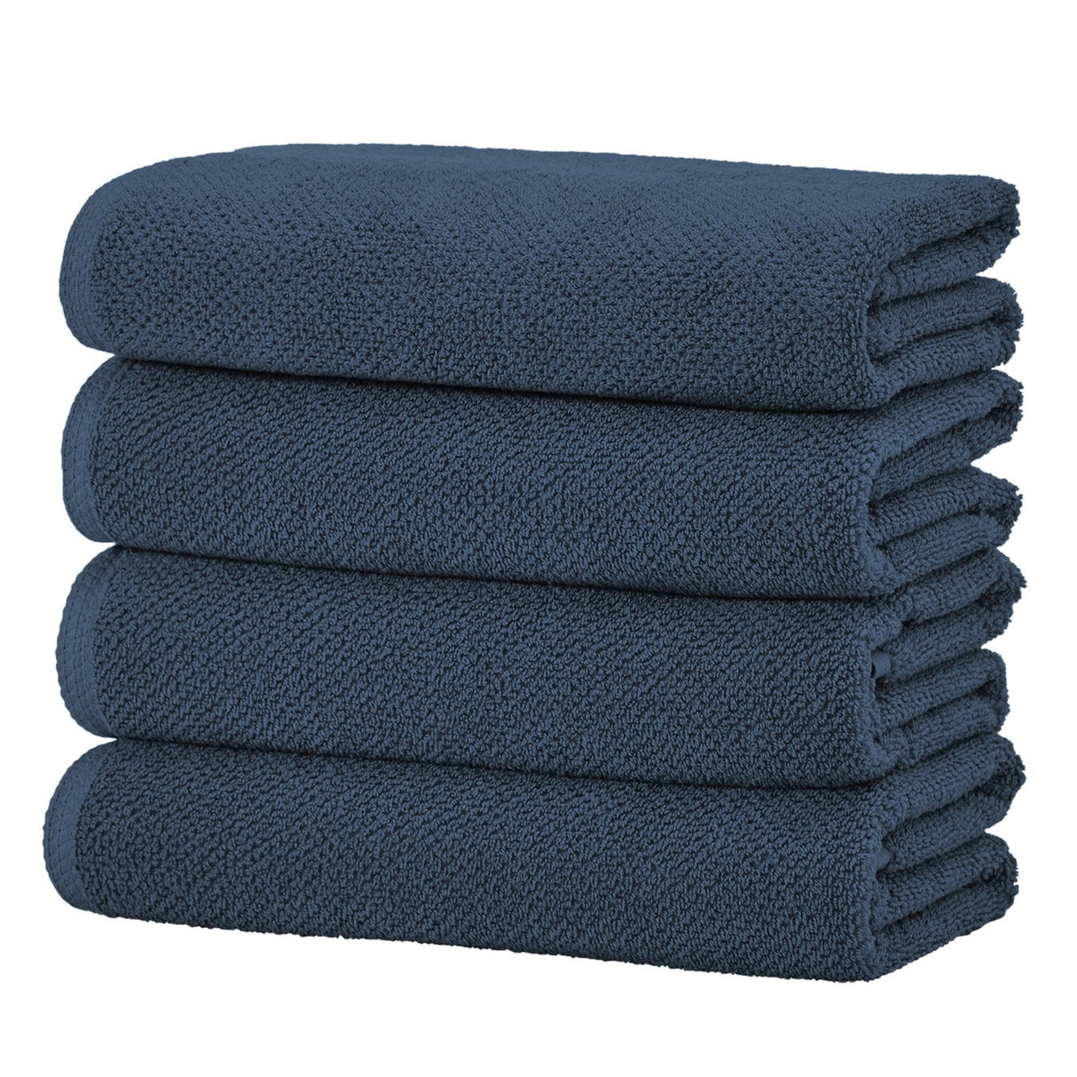 Cotton textured bath towel set - acacia collection