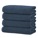 Cotton textured bath towel set - acacia collection
