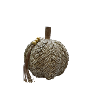 Natural Braided Harvest Pumpkin
